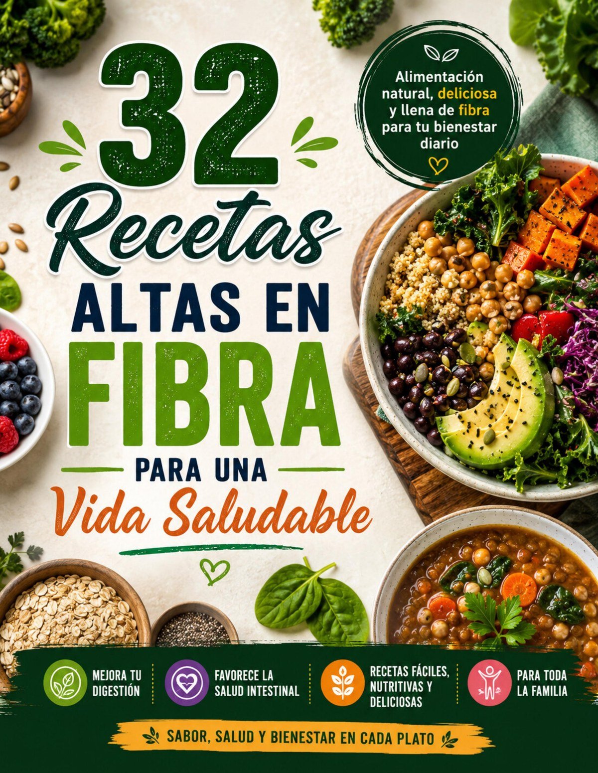 32 Recetas Altas en Fibra