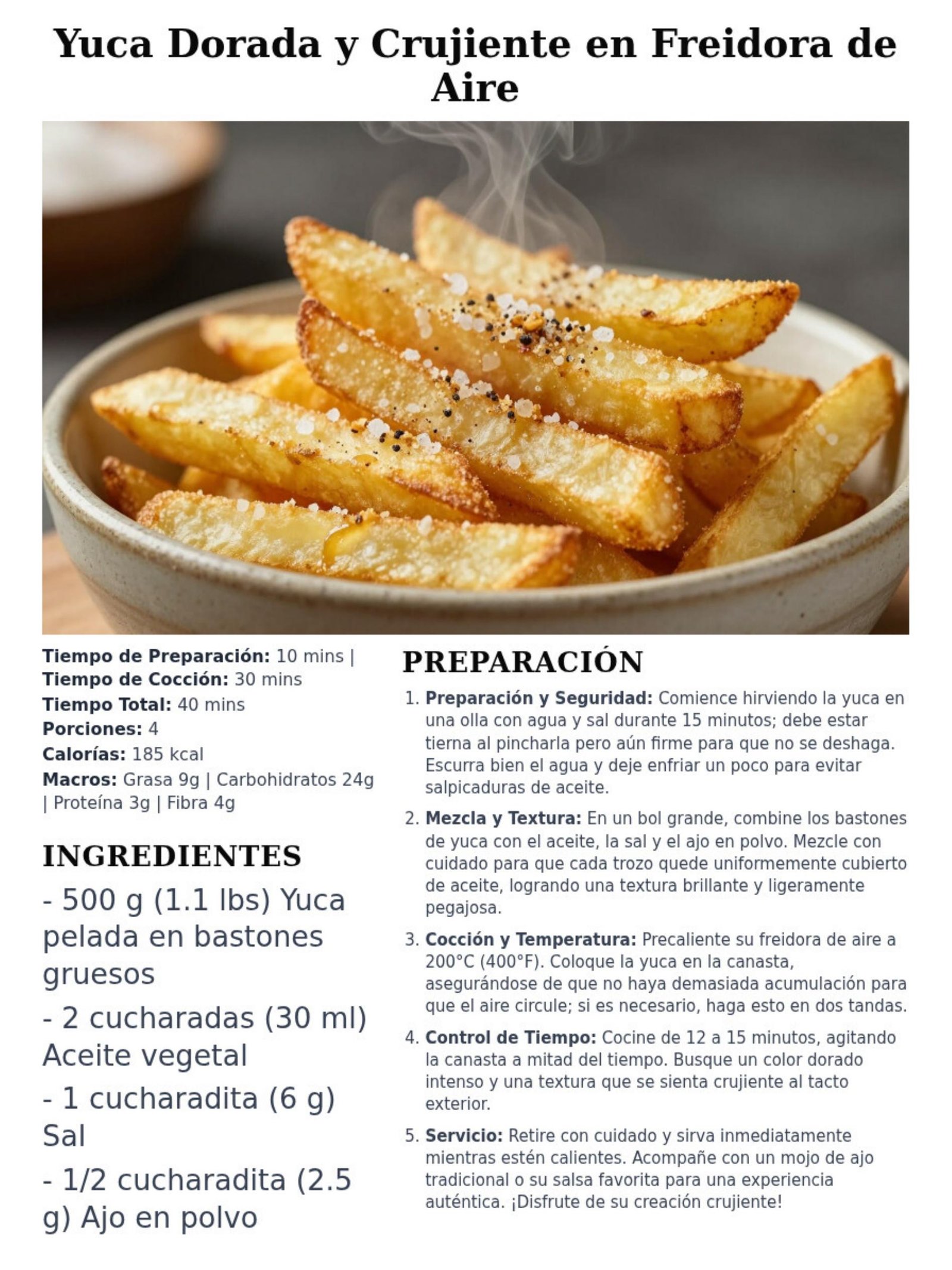 Vista previa de una receta del libro